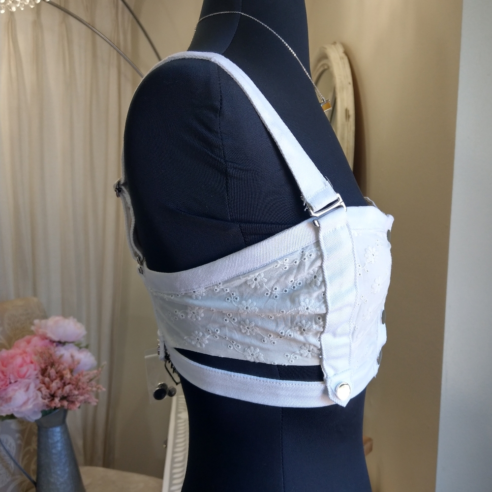 🍒NWT🍒 FL&L EYELET BUSTIER - Picture 9 of 11